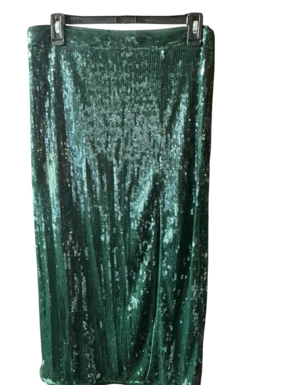 H&M Emerald Green Sequin Pencil Skirt